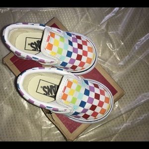 Vans Toddler Checkerboard Slip On (Size 4c)